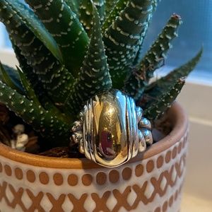 Retired James Avery Gold&Silver Large Dome Ring